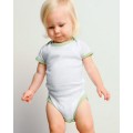 102 Bella® Infant's 5.8 oz. Short-Sleeve Contrast Two-Tone Ringer One-Piece