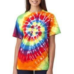 70 Gildan Tie-Dye Adult Cotton Rainbow Swirl Tee